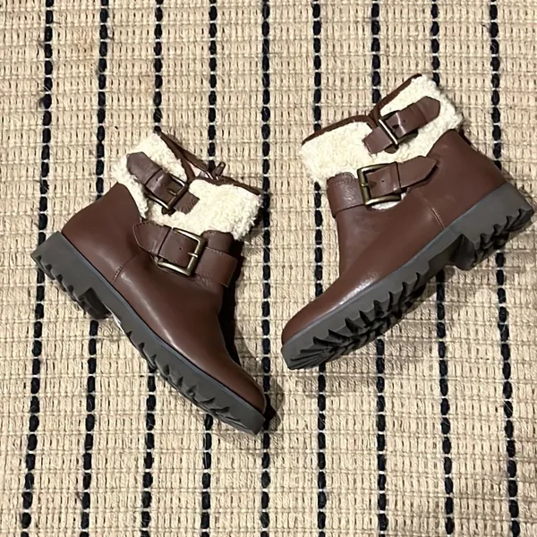 Easy Spirit Brower Leather Ankle Boots‎ Fisherman Core D19 - Image 3