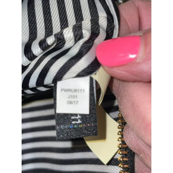 Kate Spade New York Clutch Used Leather Black Beige - Image 15