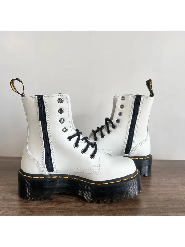 DR. MARTENS NEW Unisex Jadon Smooth Leather Boot Size 4 or 5 #B1298A - Image 6