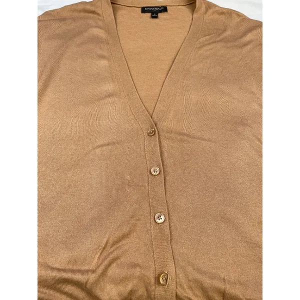 Banana Republic Women's Tan Cardigan/Sweater Size S SKU 3783 - Image 5