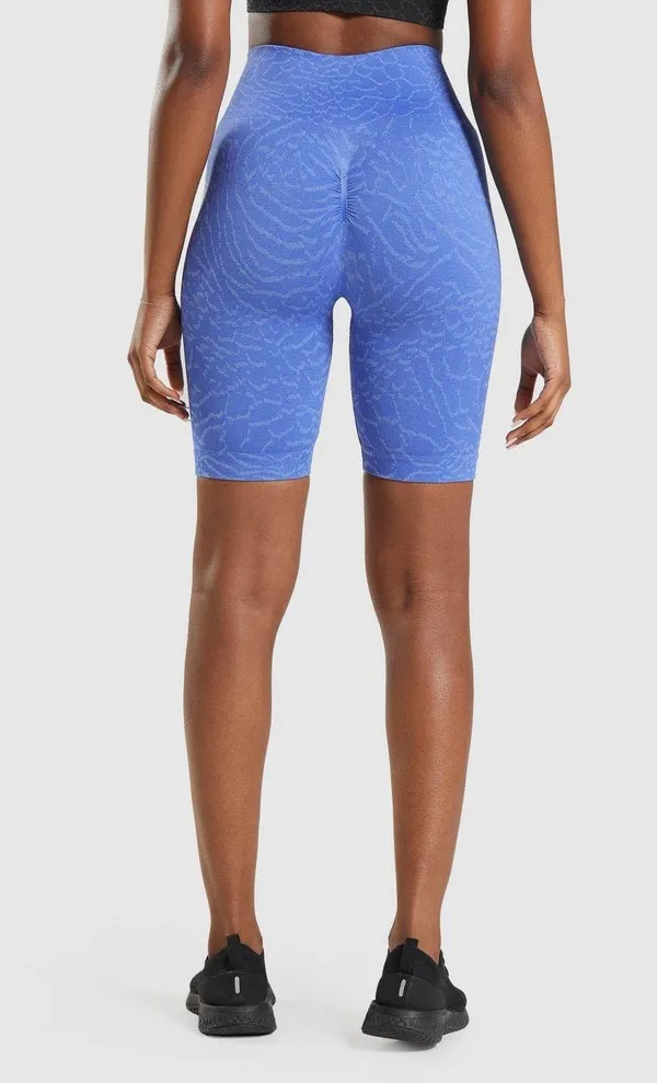 Gymshark Blue Cycling Shorts - Image 2