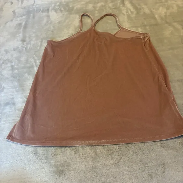 Madewell Blush Pink Crushed Velvet Cami And Shorts Womens XS Casual Sleeveless - Image 5