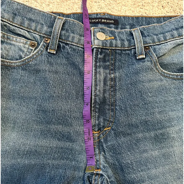 Lucky Brand Womens Mid Rise Authentic Straight Leg Blue Jeans Size‎ 2 26x24 - Image 5