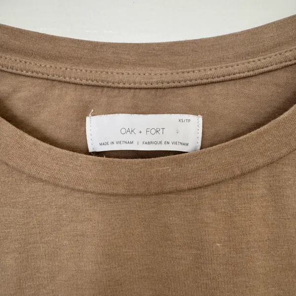 Oak And Fort Tan T-Shirt - Image 2