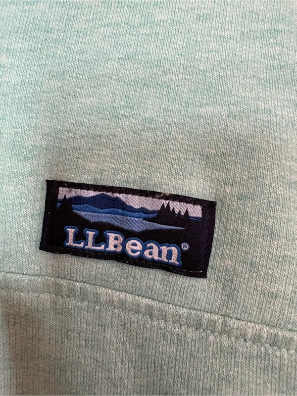 LL Bean Knit Style Pullover 1/4 Button Up Women’s Size XL Teal/Blue - Image 8