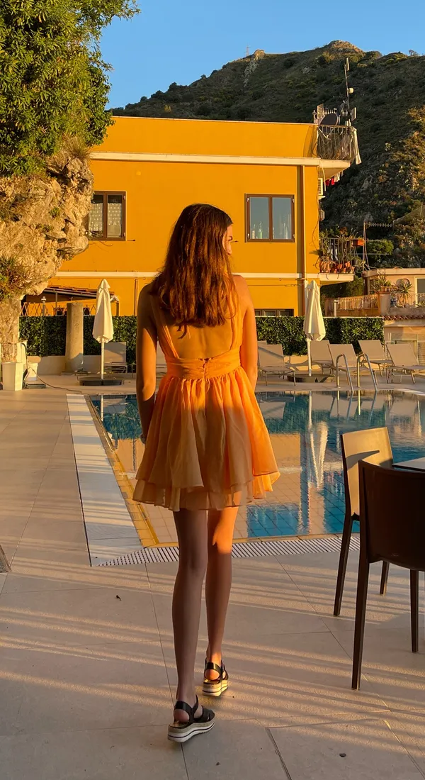 Abercrombie and fitch orange dress - Image 6
