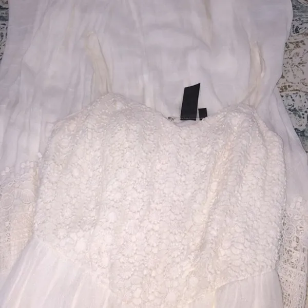 Trixxi size 7 ivory lace crochet maxi sundress - Image 7