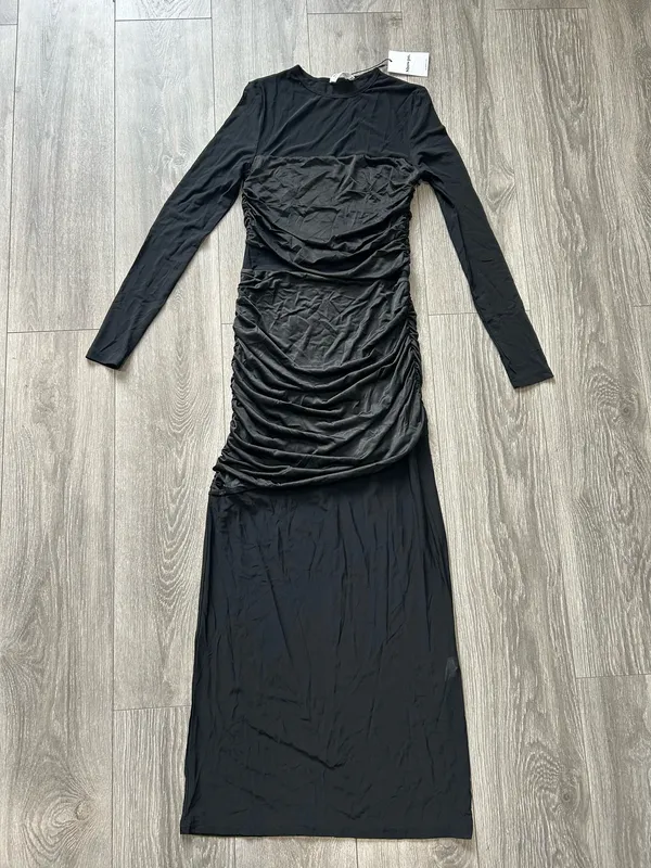 Showpo New Sahara Midi Dress Long Sleeve Mesh Dress Size Small MSRP $99 - Image 6