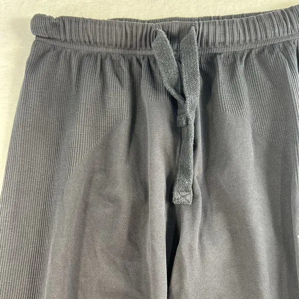 Gymshark L Large Joggers Pause‎ Black Baggy Elastic Waist Ribbed Oversized Relax - Image 5
