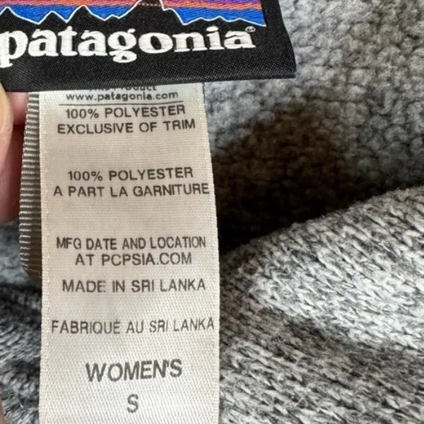 PATAGONIA Better Sweater Peacoat Double Breasted Jacket Women's Size Small - Image 4