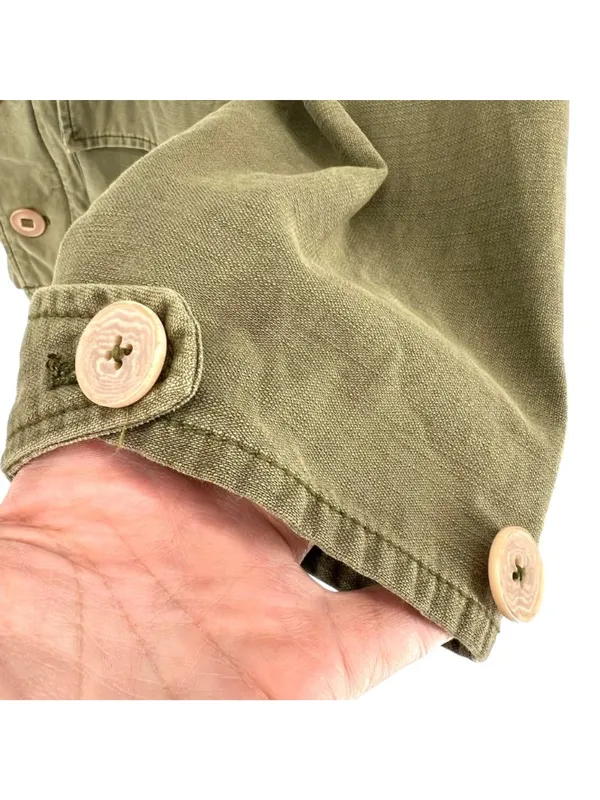 Free People Joshua Tree Utility Jacket Olive Green Cotton Hooded Size XS - Image 9