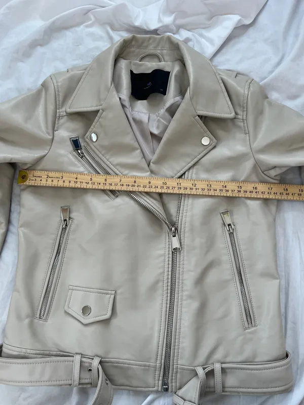 WB Melissa faux leather bicker jacket size Xs - Image 10