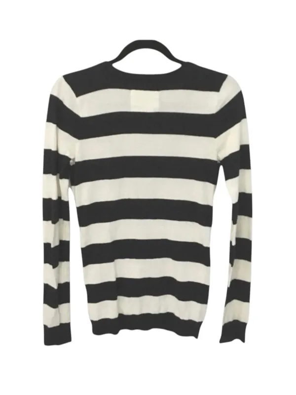 Hollister ★ Varsity Collegiate Rugby Stripe Cardigan Sweater ★ Navy White ★ S - Image 4