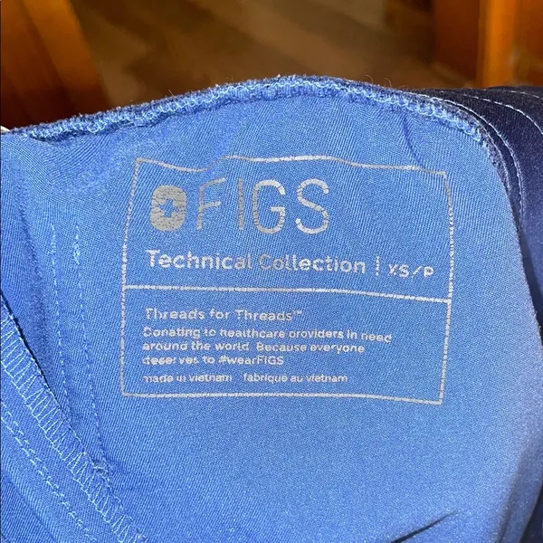 Blue Jogger Pants fig pants size XS Zamora tapered pants nurse scrubs doctor - Image 8