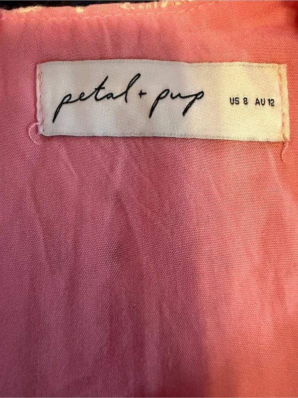 Petal & Pup Pink Eyelet Lace V-Neck Maxi Dress - Image 6