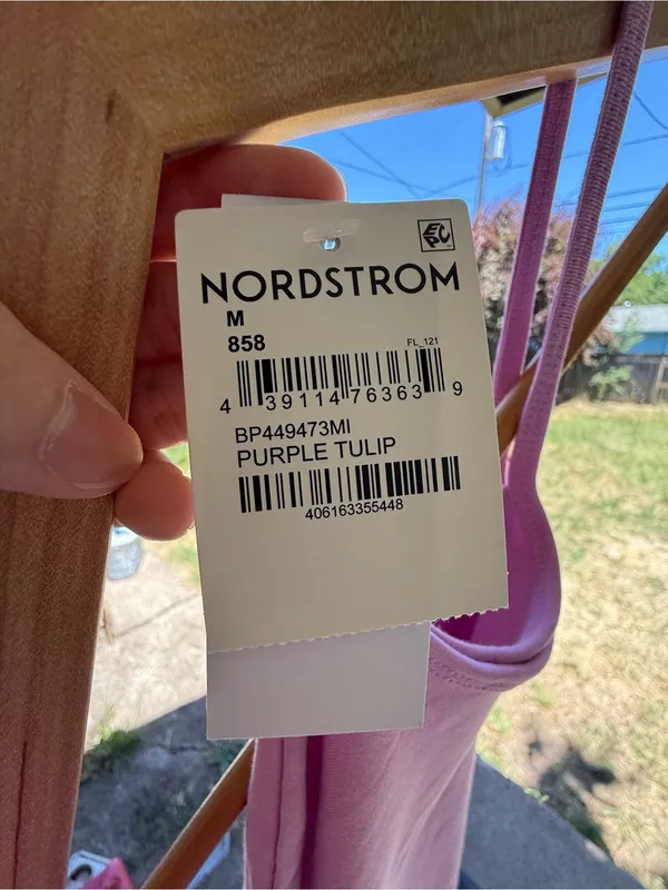 NWT BP Nordstrom Lavender Spaghetti Strap‎ squared neck Camisole size M - Image 3