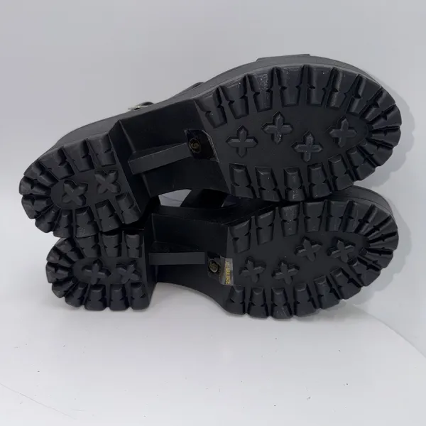 Soda Heels Women's Size 9 Black Chunky Platform Sandals Y2K Style - Image 6