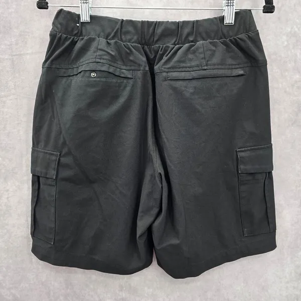 Old Navy Black Flat Front Cargo Active Bottoms‎ Pants Shorts Small - Image 2