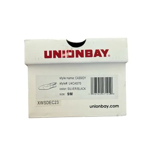 UNIONBAY Women's Cassidy Ballet Slingback Flat silver black Shoes Size 9 NIB - Image 8