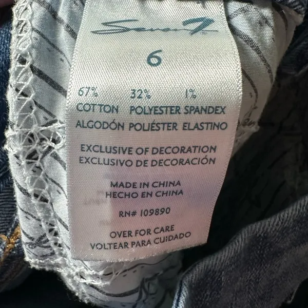 7‎ For All Mankind Women’s Skinny Jeans Blue Size 6 Mid Rise Stretch Denim - Image 11