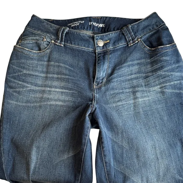 Lane Bryant Distinctly Bootcut Jeans Women Blue Wash Size‎ 14 - Image 5