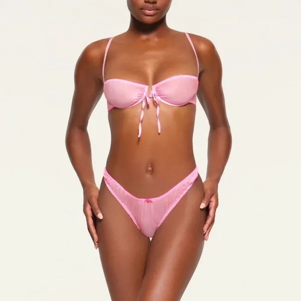 Skims Romance Balconette Bra Bubble Gum Size 36B - Image 8