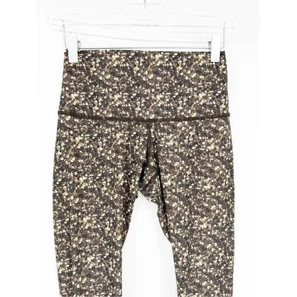 Lululemon Shine Tight High Rise Leggings Women's 6 Shimmer Multi‎ Activewear - Image 4