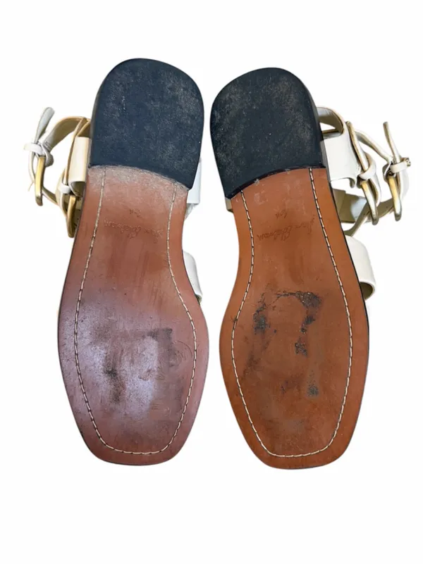 SAM EDELMAN Dawn Fisherman Flat Sandals Cream 6.5 - Image 6