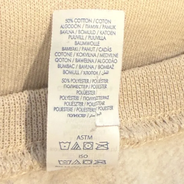 Womens "Hello Pumpkin" Crewneck Sweatshirt Long Sleeve Beige Graphic Fall Size L - Image 5