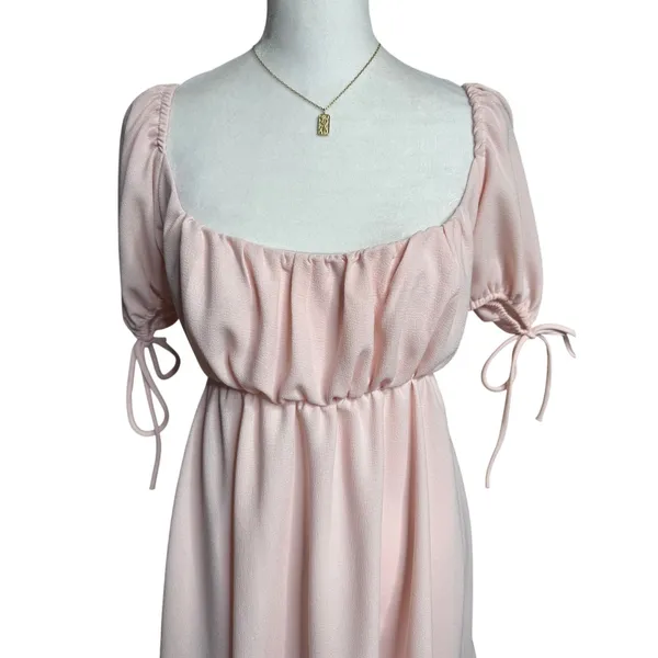 Lucy in the Sky Leilani Pink Babydoll Dress S Coquette Balletcore - Image 4