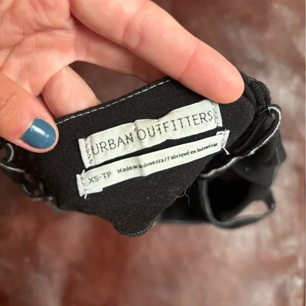 Urban Outfitters Black Corset Tank - Image 4