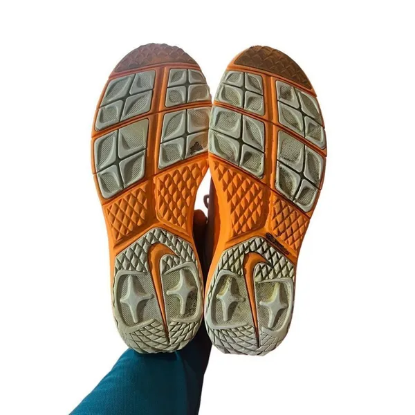 Nike Spikeless Golf Shoes Womens Size‎ 8 Gray Orange Lace Up Low Top - Image 6
