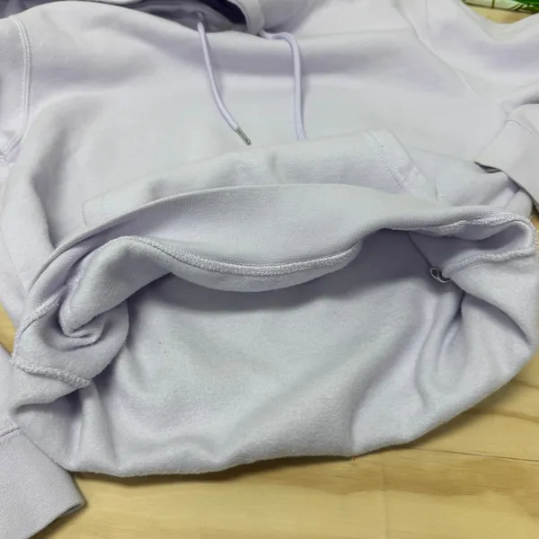 Glossier Limited Edition Embroidered Lavender Hoodie XS Oversized Women's - Image 8
