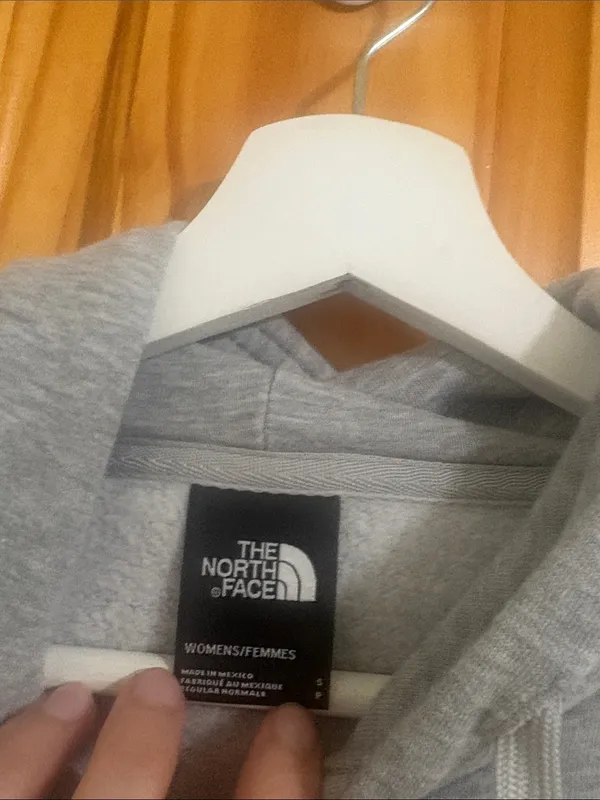 The North Face Grey Size Small Hooded Logo Sweatshirt - Image 3