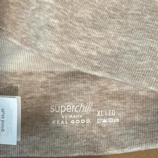 Aerie super chill bra SUPERCHILL New with tags Size XL oatmeal - Image 6