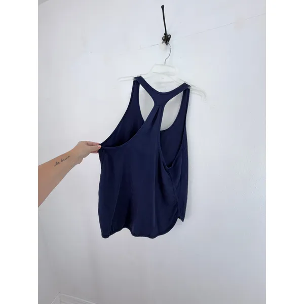 Lululemon Navy Tencel Lyocell Racerback Tank Top Scoop Neck Size 12 - Image 4