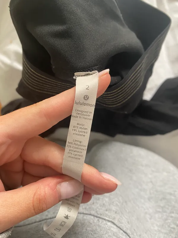 gold lulu lemon high waisted leggings - Image 3
