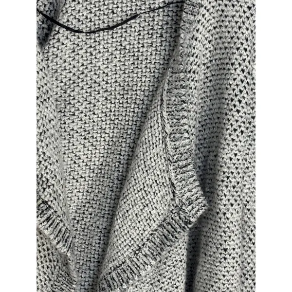 Lou & Grey Cardigan Sweater‎ Womens Small Grey Open Front Chunky Knit Excellent - Image 2