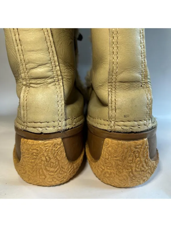 Sorel Canada Nanook Leather Winter Snow Boots w/ Wool Liner Women’s Size 9 Tan - Image 5