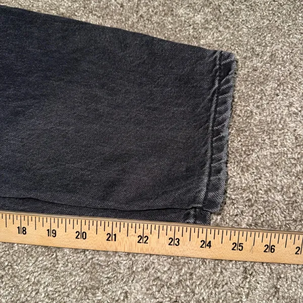 Gap Barrel Jean High Rise Women 27/4 Regular Black Excellent Tapered Leg Denim - Image 6