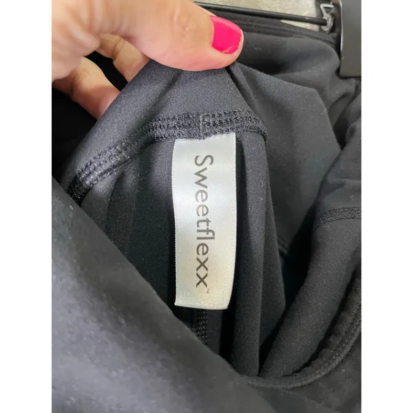 Sweetflexx Side Pockets Resistance‎ Leggings Size 12 Black Women's 4 bands - Image 6