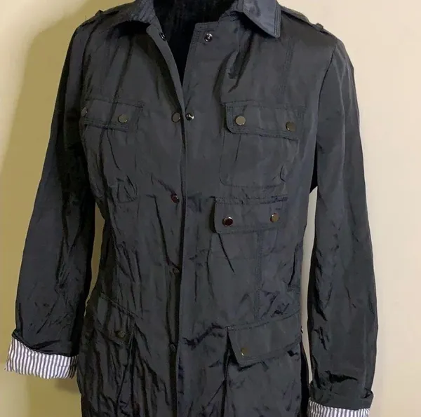 Zara Woman Black Button up Jacket Size Medium - Image 2
