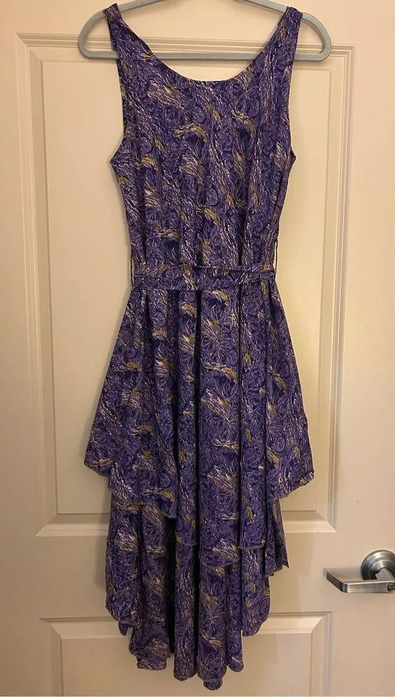 NWT Boho Lightweight Paisley Belted Tie Back Dress India M/L One size - Image 4
