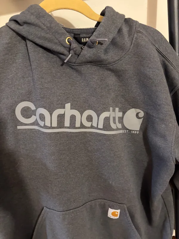 Men’s Grey Carhartt Hoodie - Image 2