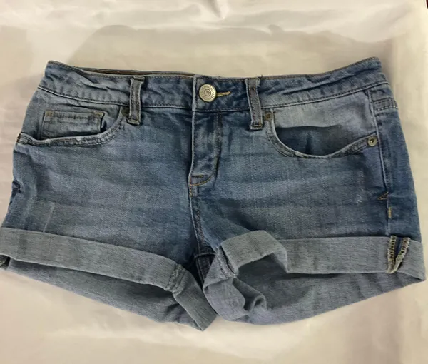 Aeropostale MIDI Denim Short Size 4 Blue - Image 3