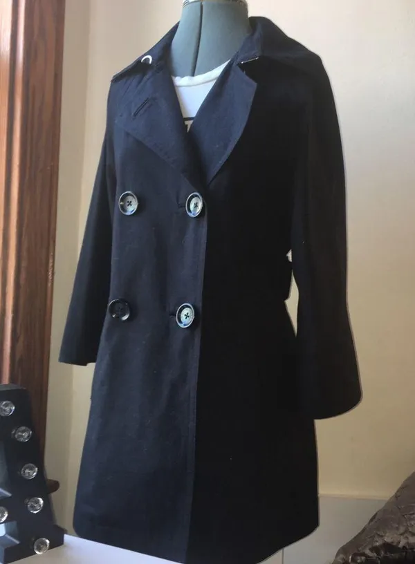 Michael Kors navy trench pea coat - Image 6
