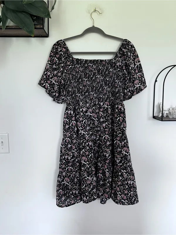 NWT Baltic Born Idera Short Flutter Sleeve Square Neck Mini Dress Size‎ Large - Image 2