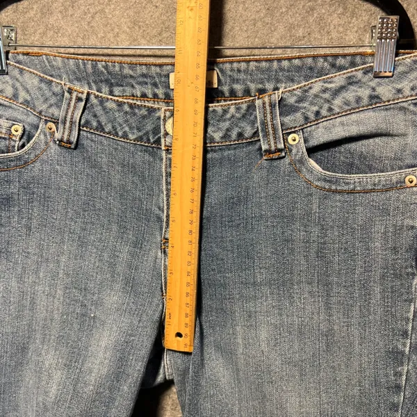 Y2K SO Wear It Declare It Bootcut Jeans‎ Blue Medium Wash Flap Pocket Size 15 - Image 5