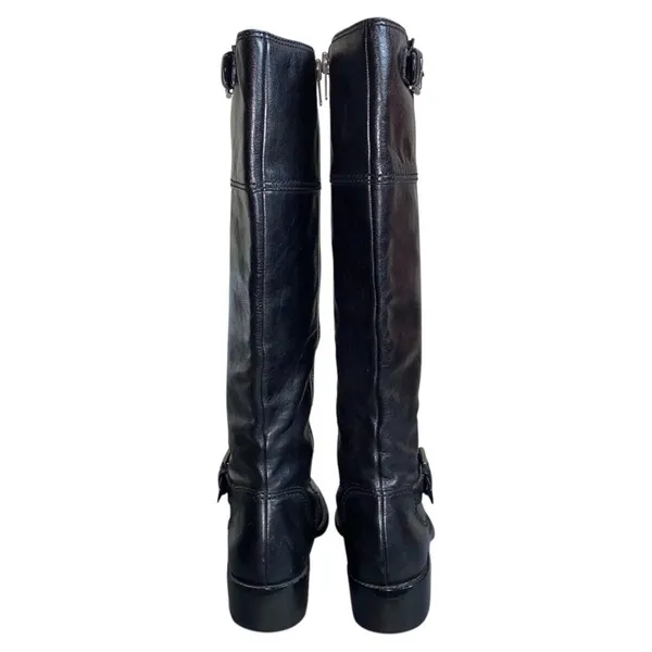 Coach Womens Jacinda Tall Knee-High Black Leather Riding Equestrian Grunge Boots - Image 6