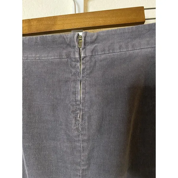J. Crew Womens Skirt Gray Corduroy ‎ Sz 2 - Image 7